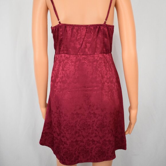 Princess Polly Red Mini Satin Floral Bustier Dress Women's 6 Coquette Romantic - Picture 2 of 10